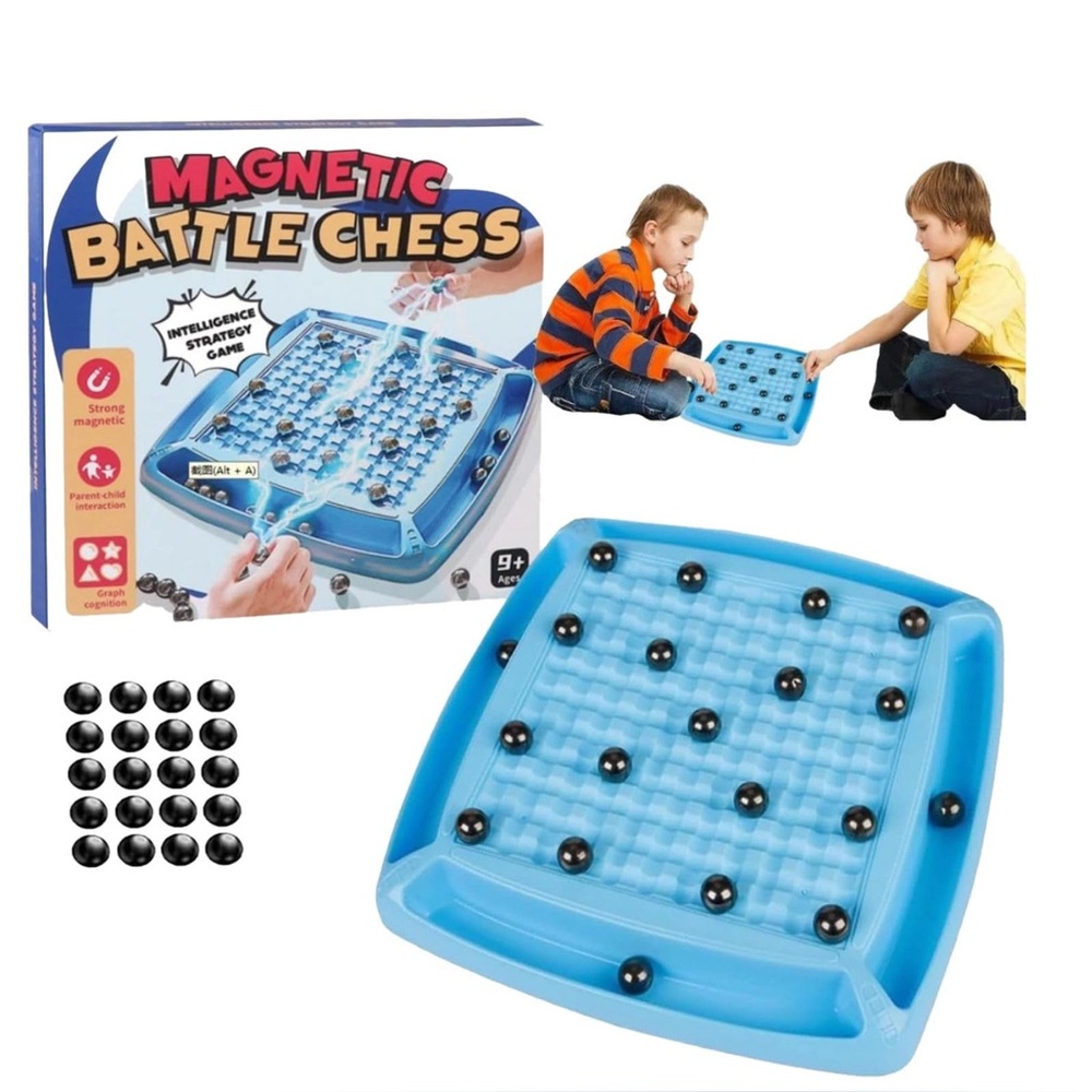 Magnetic Battle Chess Puzzle Board Game Toy Kids New in Box